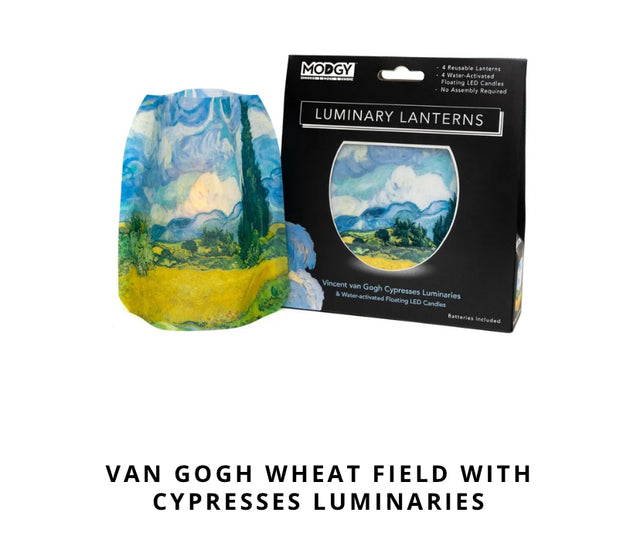 Van Gogh Wheat Field with Cypresses Luminaries