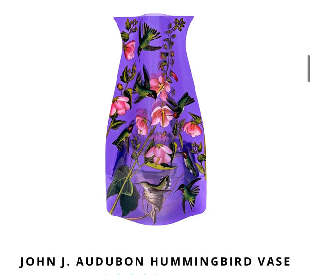 John J Audubon Hummingbird Vase