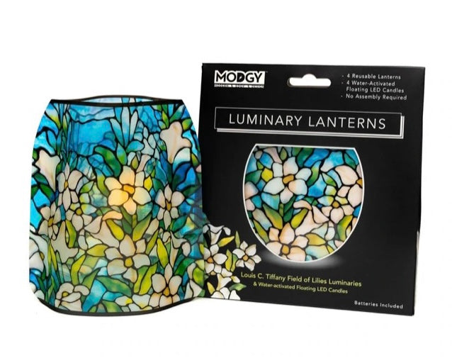 Louis C Tiffany Field of Lillies Luminaries